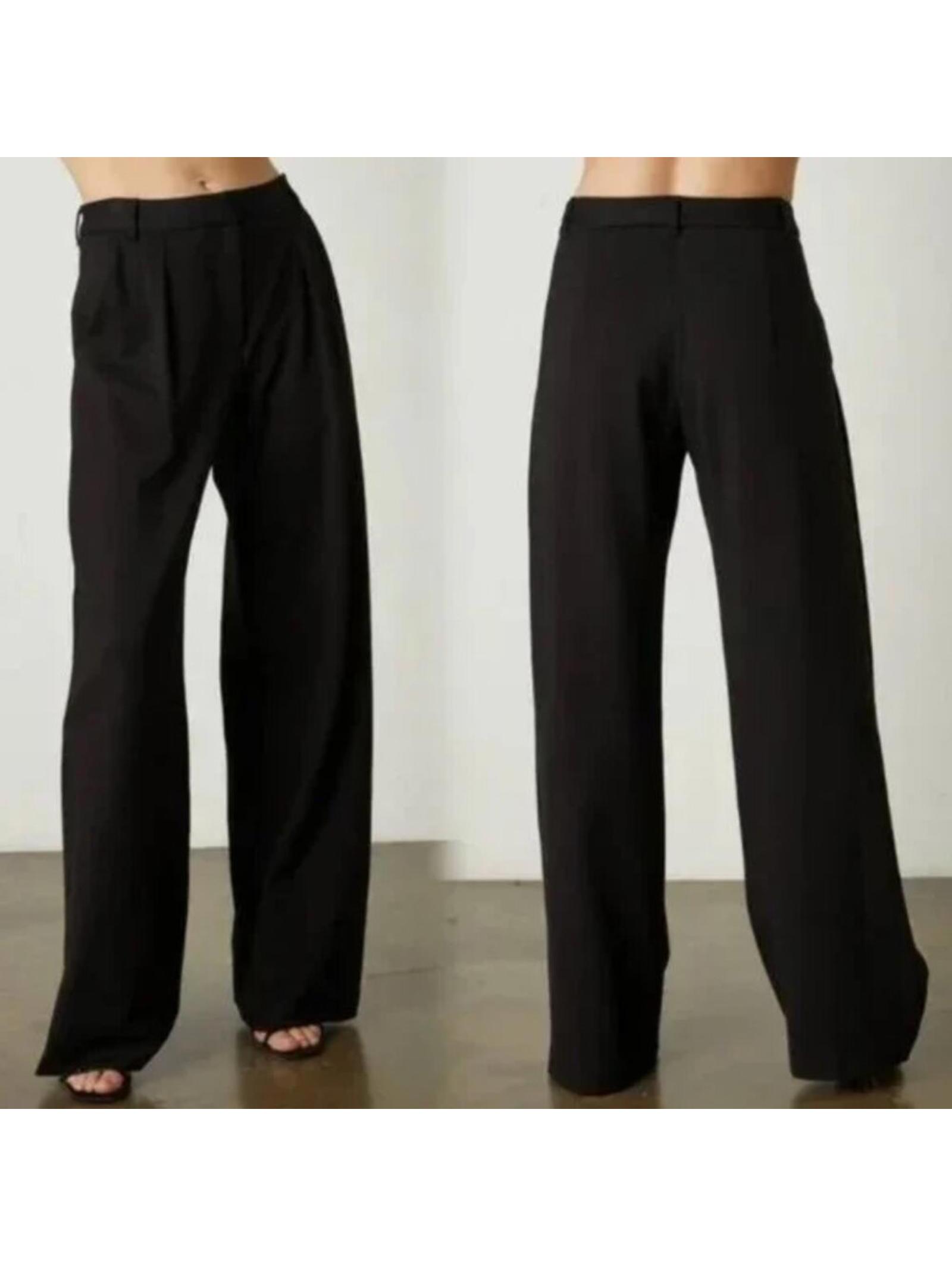 Velvet By Graham & Spencer Leona High Rise Wide Leg Trouser Pants Pockets 6 $229